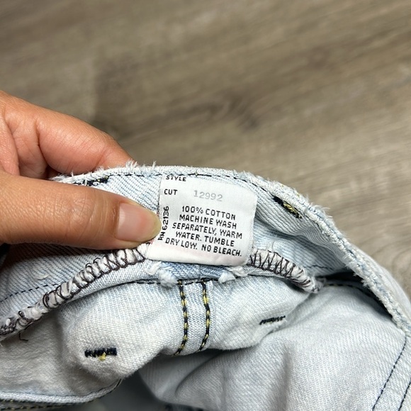 Vintage GUESS by Georges Marciano High Rise Jeans Ankle Zip in Light Wash 29 - Picture 12 of 13